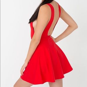 Red American Apparal skater dress